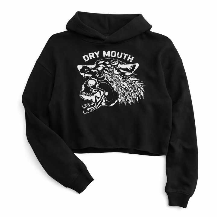 Lone Wolf Blackout Crop Hoodie